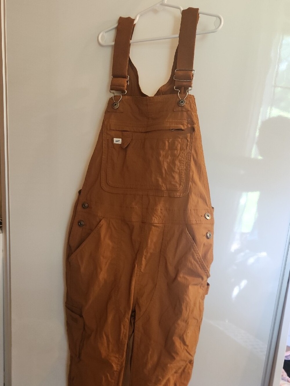 Duluth Trading Co Carhartt-Style Brown/Orange Overalls Bib - Picture 4 of 4